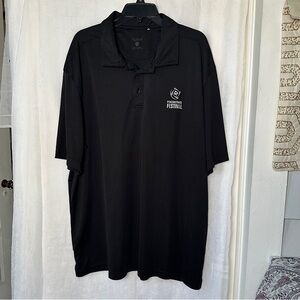 3/$20💥‎ Clique Poker Stars Festival Men’s Stretchy Breathable Black Polo Shirt